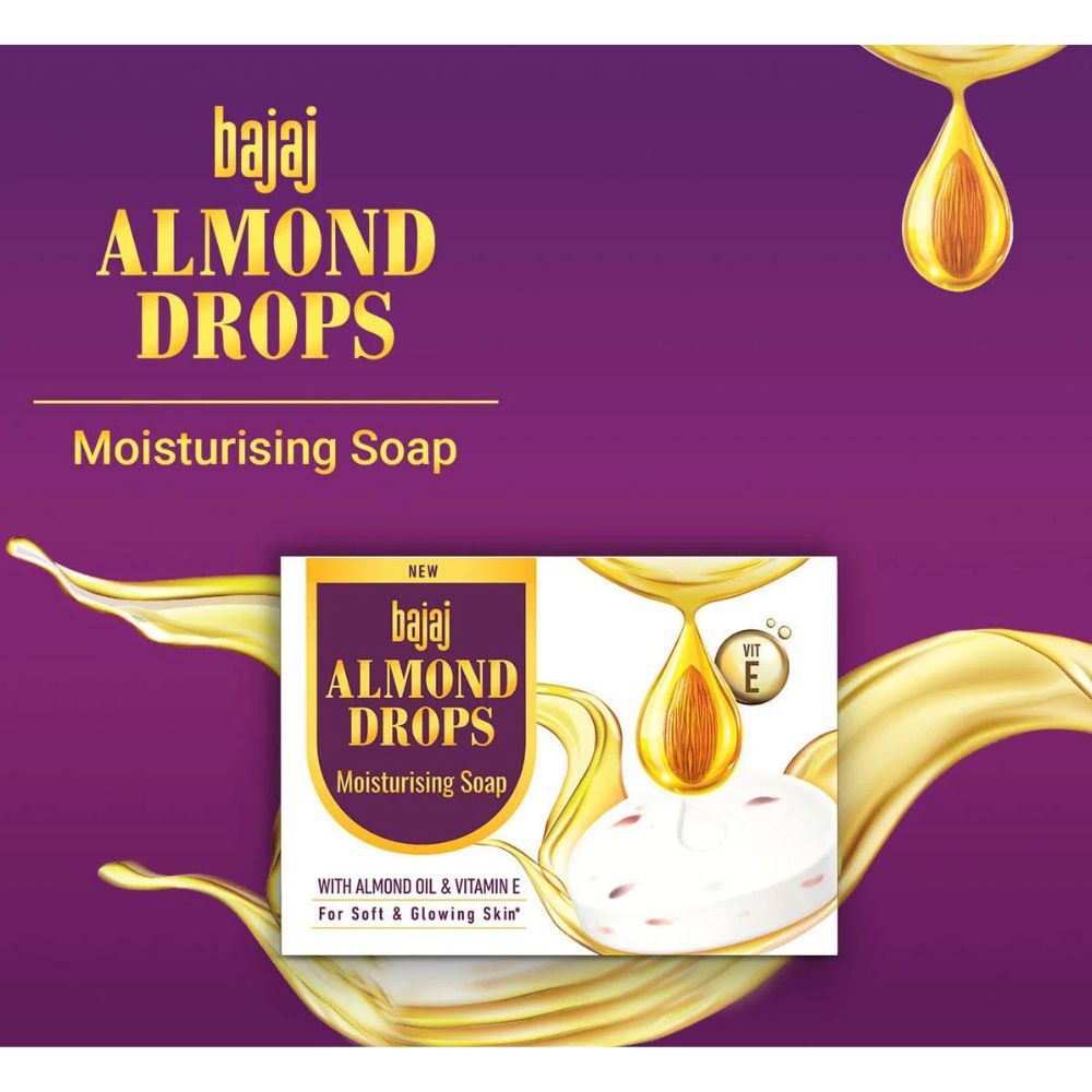 Bajaj Almond Drops Moisturizing Soap 100gm