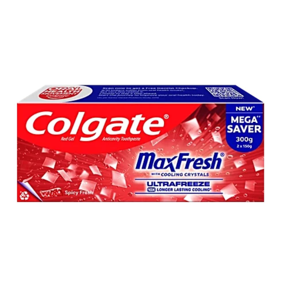 Colgate Max Fresh Red Gel Toothpaste 2*150