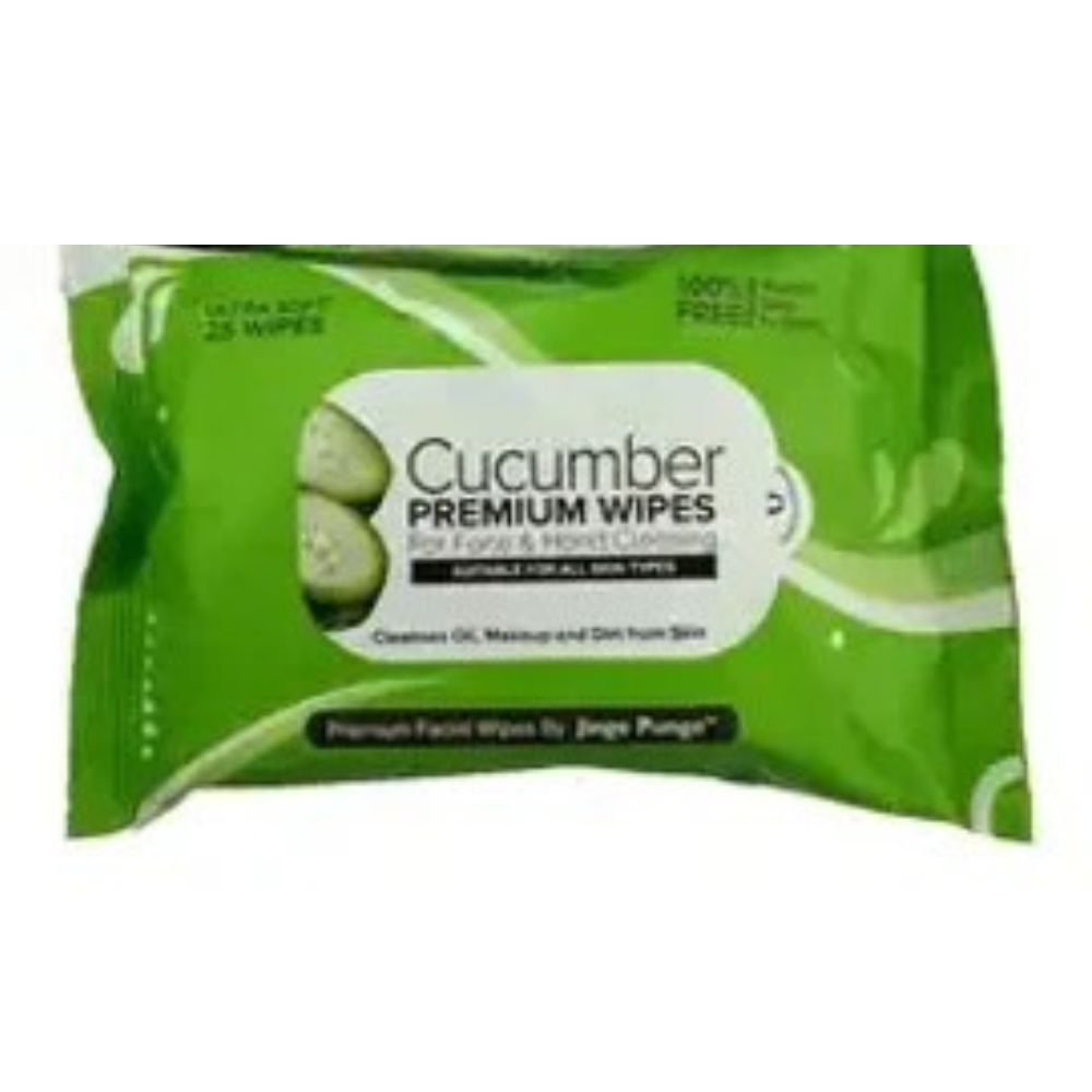 Jinge PungeCucumber Premium Wipes For Face&Hand Cleaning 25n