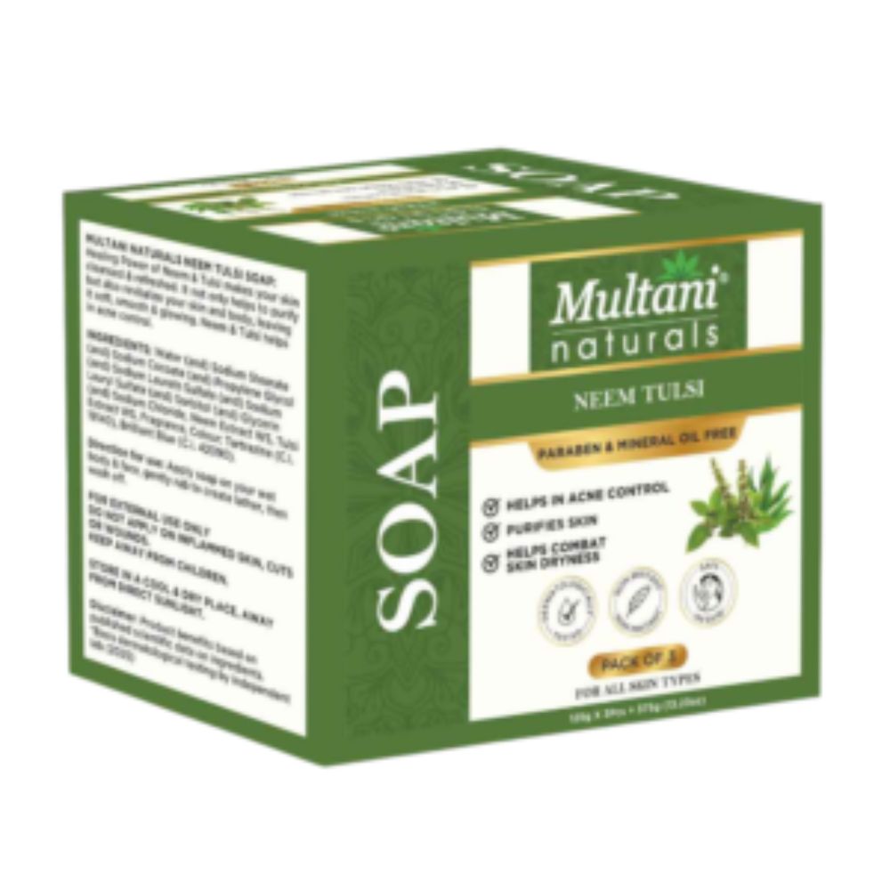 Multani Naturals  Neem Tulsi Soap 125 gm