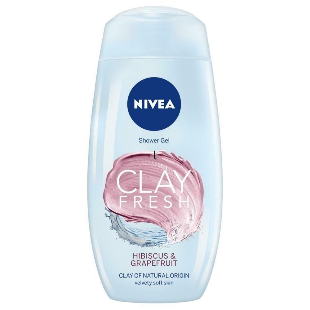 Nivea Clay Fresh Hibiscus & Grapefruit Shower Gel 250 ml
