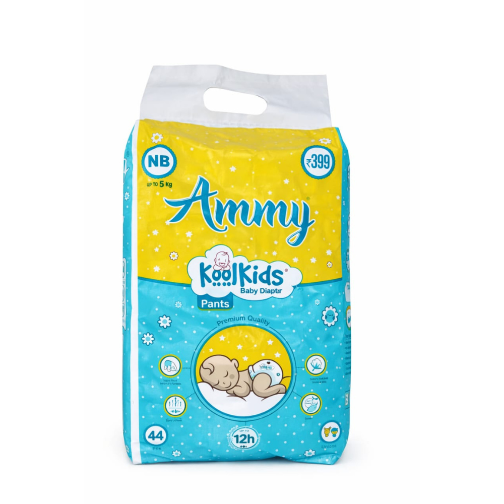 Ammy Koolkids Baby Diaper Pants NB Size ( 44 Pieces )