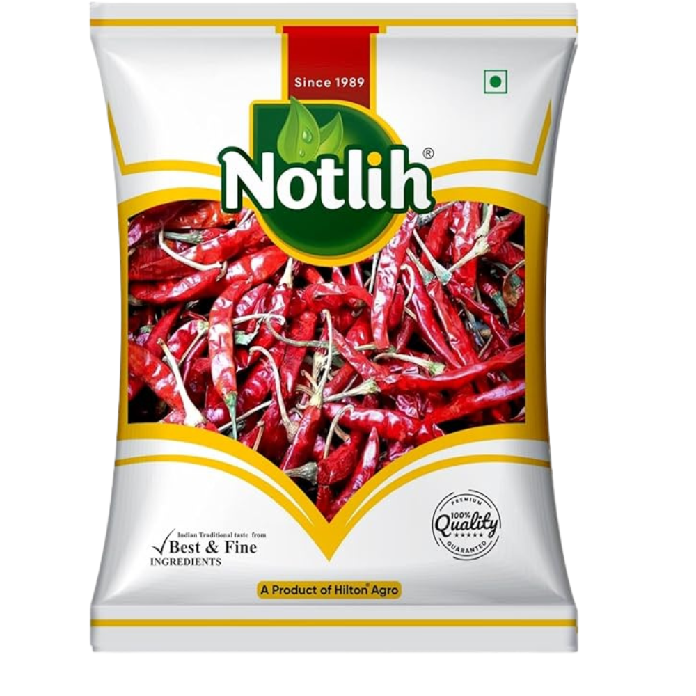Notlih Red Chilli Sukhi Sabut Lal Mirch 100G