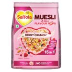 Saffola Berry Crunch Muesli With Flavour Pops 185g The Lions Discount Hub Canteen