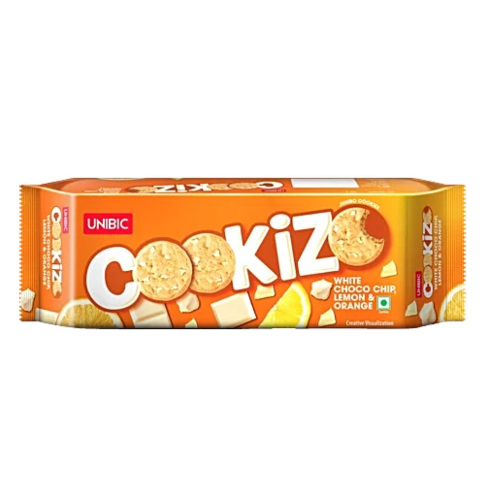 Unibic Cookizo White Choco Chip Lemon & Orange Cookies 200g