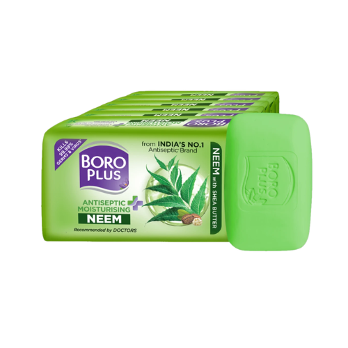 BOROPLUS Antiseptic And Moisturising Bathing Neem Soap (6 x 125 g)